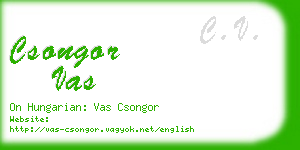 csongor vas business card